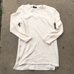 Fall Cream Oversized Sweater Dress